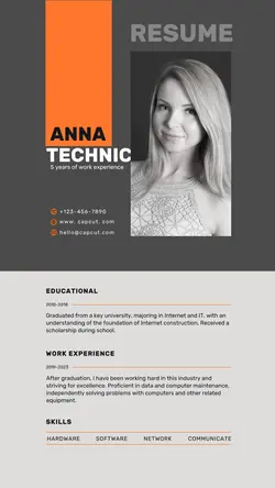 Internet Resume Recruitment Modern