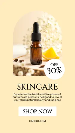 Beauty and personal care skincare Instagram story