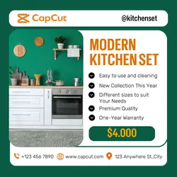 Modern Kitchen Household Promotion Instagram Post