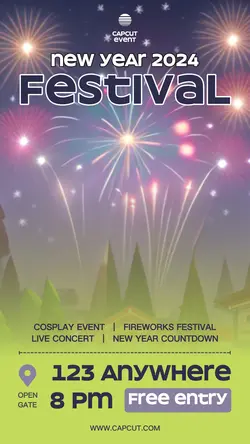 New Year Invitation Event Instagram Story