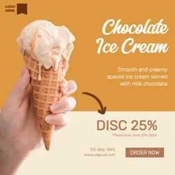 food chocolate ice cream promotion