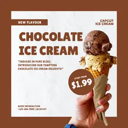 New Menu Ice Cream Instagram Post