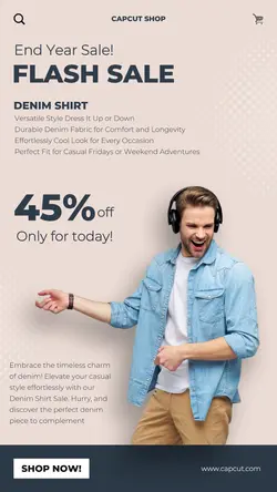 Men Fashion Sale Instagram Story