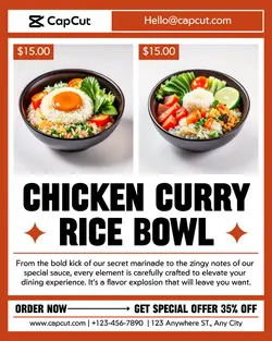 Food and Beverage Promotion Instagram Potrait