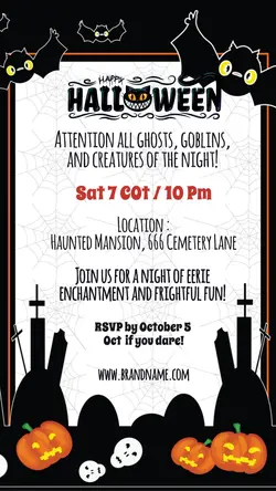 Halloween Costume Party Instagram story