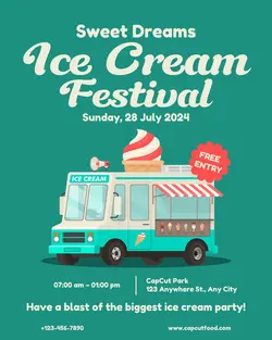 Food & Beverage Ice Cream Festival Promotion