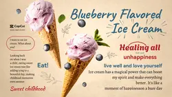 Food ice cream display retro