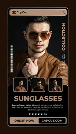 special collection sunglasses Fashion Industry Promotion instagram story