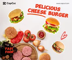 Food hamburgers display minimalist