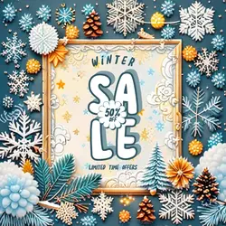 Winter Sale Discount Instagram Post