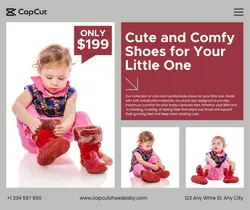 Baby Shoes Product Display Facebook Post