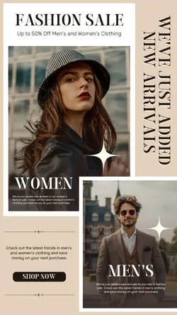 Fashion Men and Women Promotion Instagram Story