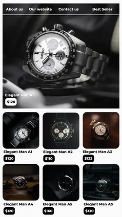 Fashion Man Watch Product Display Instagram Stories