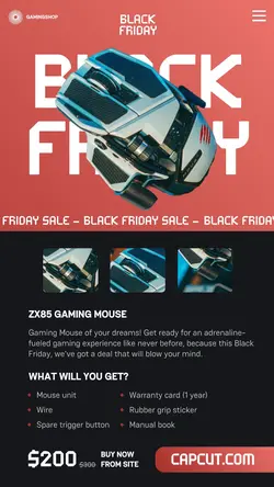 Black Friday Gaming Sale Instagram Story