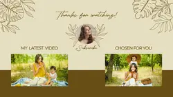 Non-marketing Youtube Endscreen, Brown minimalist