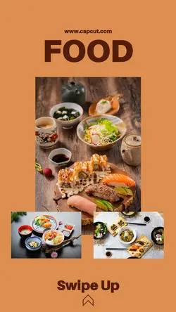 Food & Beverage white Green Blue Instagram Story