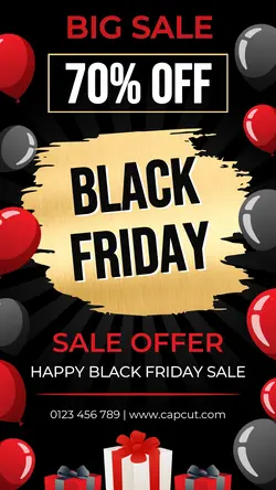 black friday sale instagram post