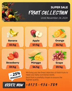 Food & Beverage Super Sale Fruit Collection