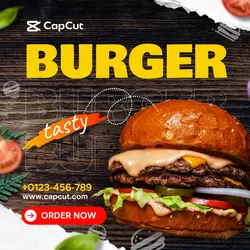 Burger Advertisement - Instagram Post - Social Media