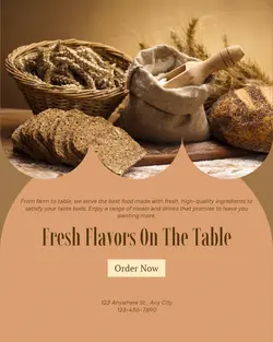 Foods & Beverage Menu