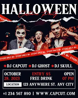 Halloween Costume Party Instagram Portrait