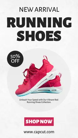 Running Shoes Display Product Instagram Story