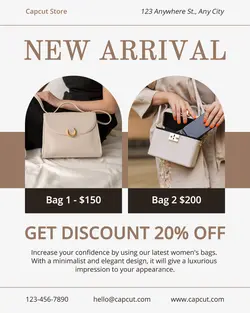 Women's Bag Promotion Instagram Portrait