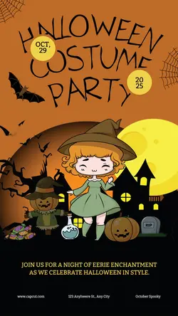 Halloween Costume Party Instagram Story