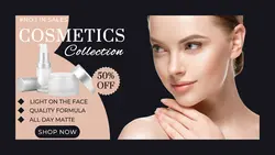 Cosmetic collection sale twitter post