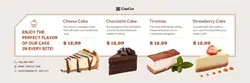 Food Cake Menu Minimalist