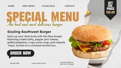 Food Special Menu Twitter Post