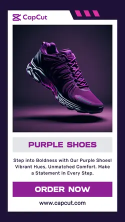 Purple Shoes Promotion Instagram Story