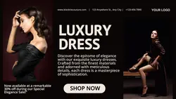 Fashion Woman Luxury Dress Product Display