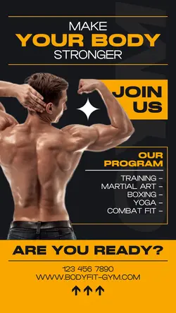 Modern Gym Fitness Promotion Instagram Story