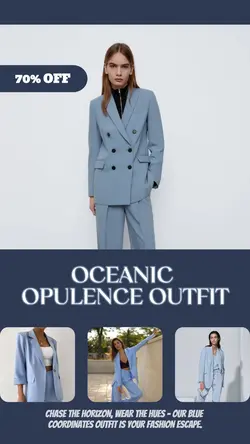 Fashion Industry - Instagram Oceanic Suit - Instagram Story
