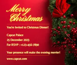 Christmas Party Invitation Facebook Post