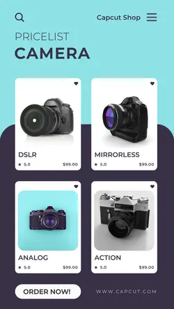 Electronic Camera Sale Instagram Story
