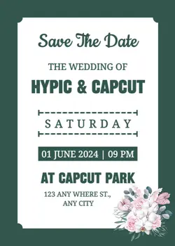 Non-marketing Personal Occasions Wedding Invitation