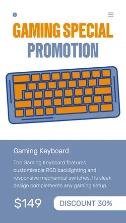 Gaming Product Special Promotion Instagram Story