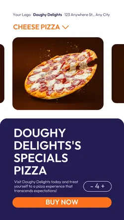 Food & Beverages Pizza Special Menu