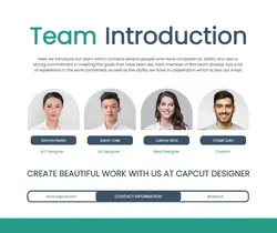 Team Introduction Modern Minimalist Facebook Post