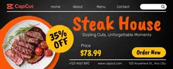 Steak House Promotion Twitch Cover