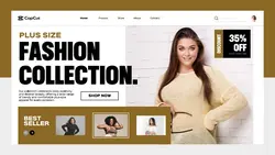 Plus Size Fashion Collection Promotion Website