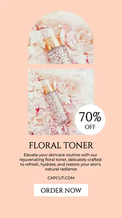 Beauty and personal care skincare Instagram story