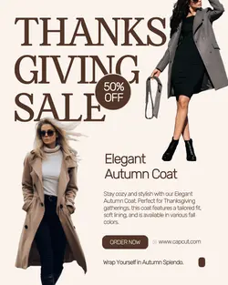 Thanksgiving Sale Instagram Post