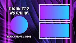 Non-marketing Youtube end Screen