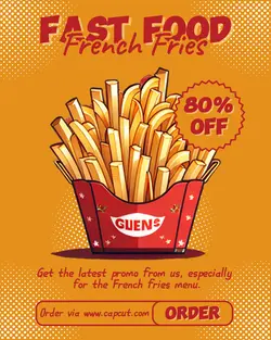 Food and Beverage Fast Food Sale Promotion Instagram Portrait