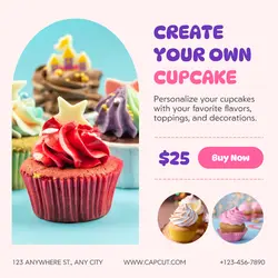 Food Product Cupcake Instagram Post