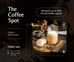 Coffee Shop Promotion Facebook Post