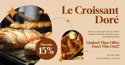 Croissant Discount Promotion Facebook App Ad